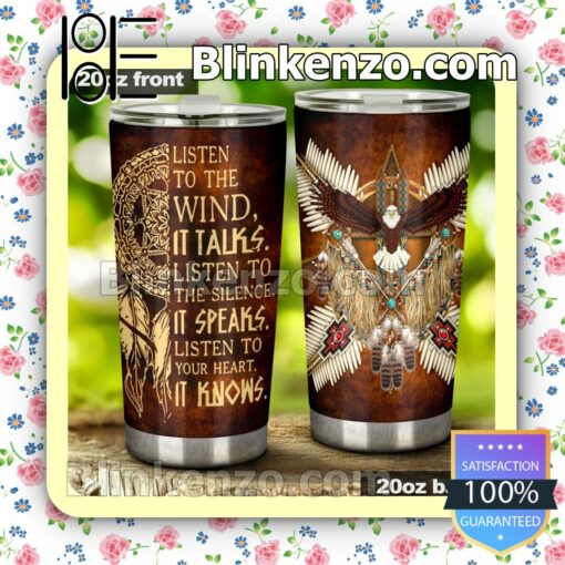 Listen To The Wind It Talks Listen To The Silence It Speaks Native Gift Mug Cup