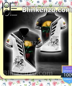 Lithuania Wings And Coat Of Arms Skull Personalized Jacket Polo Shirt