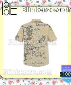 Us Store Lord Of The Rings Map Men Summer Shirt