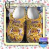 Los Angeles Lakers Pattern Fan Crocs Shoes
