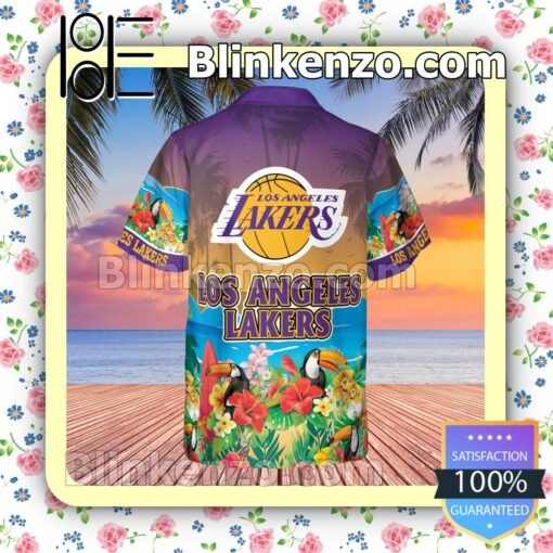 Absolutely Love Los Angeles Lakers Toucans Bird Men Summer Shirt
