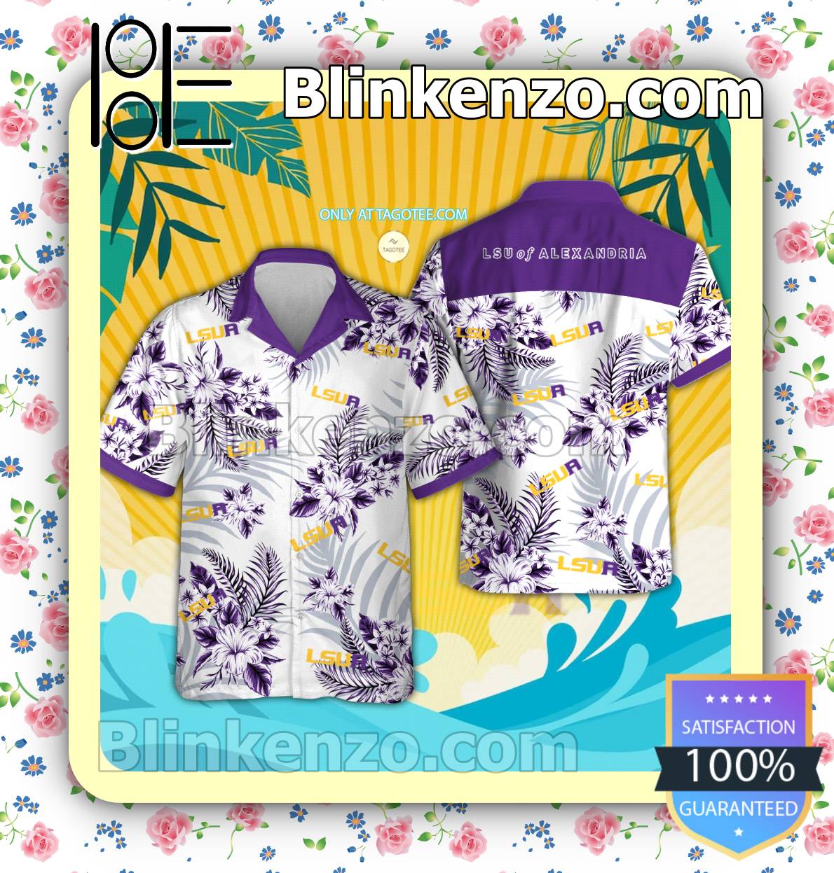 Lsu Hawaiian Shirt And Shorts Louisiana State University Aloha