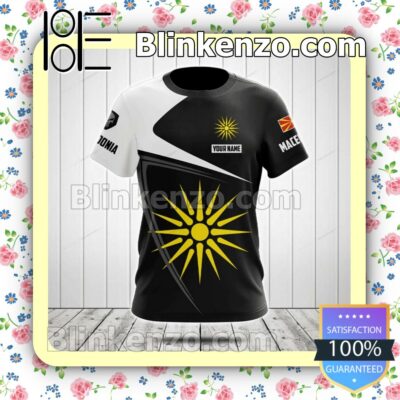 Mother's Day Gift Macedonia Kutlesh Sun Vergina Star Personalized Jacket Polo Shirt