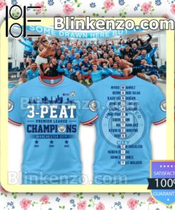 Manchester City 3-peat Premier League Champions Jacket Polo Shirt