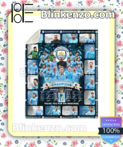 Best Gift Manchester City Football Club Champions 2022-23 Premier League Thank You For The Memories Fan Quilt