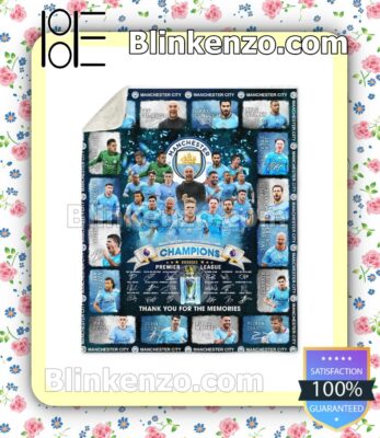 Best Gift Manchester City Football Club Champions 2022-23 Premier League Thank You For The Memories Fan Quilt