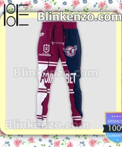 Manly Warringah Sea Eagles Nrl Pointsbet Pullover Jacket Sweatpants Set