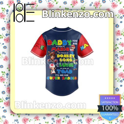 Where To Buy Mario Super Dadio Daddy You Are As Brave As Mario Hip Hop Jerseys