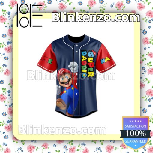 Buy In US Mario Super Dadio Daddy You Are As Brave As Mario Hip Hop Jerseys