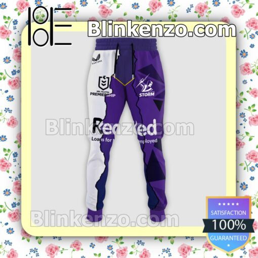 Melbourne Storm Nrl Redzed Loans For The Self-employed Pullover Jacket Sweatpants Set