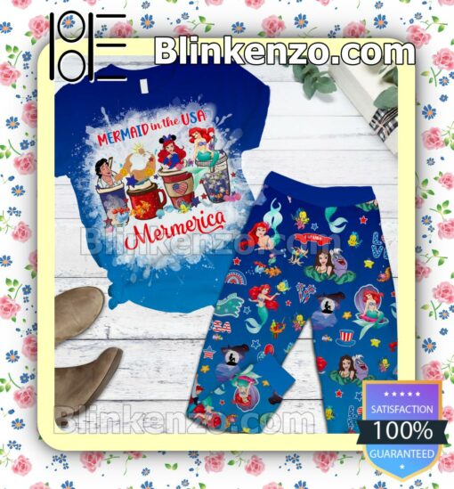 Mermaid In America Mermerica The Little Mermaid Fan Sleep Sets