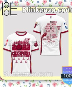 Miami Heat 2023 Eastern Conference Champions Players Name Jacket Polo Shirt