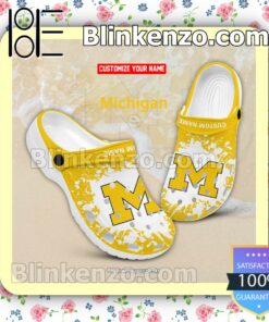 Michigan NCAA Crocs Sandals