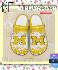 Michigan Wolverines Crocs Sandals Slippers a