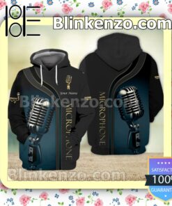 Fantastic Microphone Pattern Personalized Jacket Polo Shirt