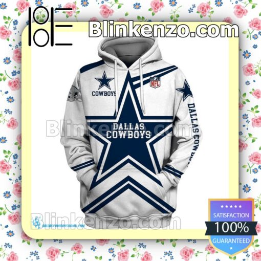 Nfl Dallas Cowboy Football Zip-up Hoodie