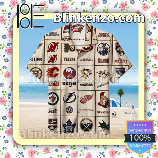 Nhl Hockey Teams Men Summer Shirt