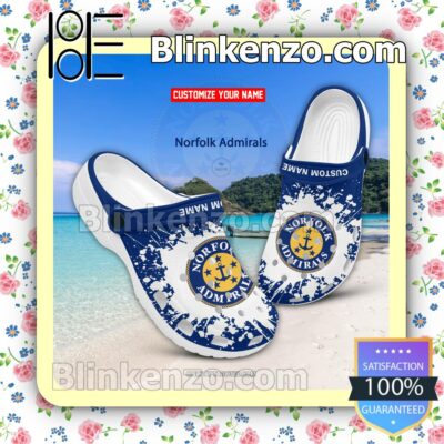 Norfolk Admirals Crocs Sandals Slippers