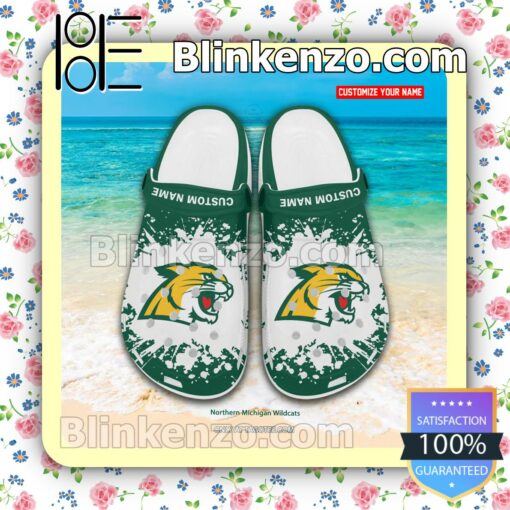 Northern Michigan Wildcats Crocs Sandals Slippers a