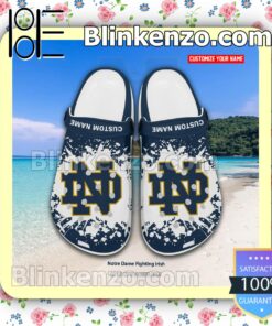 Notre Dame Fighting Irish Crocs Sandals Slippers a