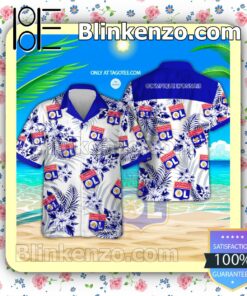 Olympique Lyonnais UEFA Beach Aloha Shirt