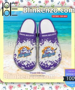 Orlando Solar Bears Crocs Sandals Slippers a