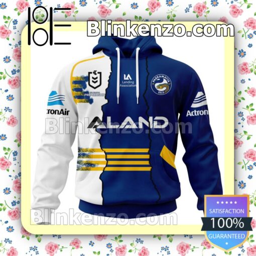 Parramatta Eels Nrl Aland Pullover Jacket Sweatpants Set a