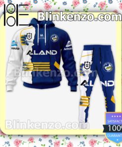 Parramatta Eels Nrl Aland Pullover Jacket Sweatpants Set b