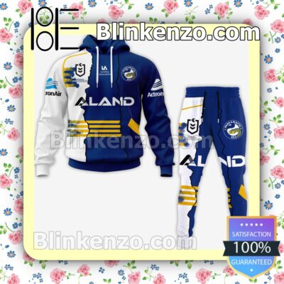 Parramatta Eels Nrl Aland Pullover Jacket Sweatpants Set b