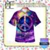 Peace And Love Hippie Men Summer Shirt