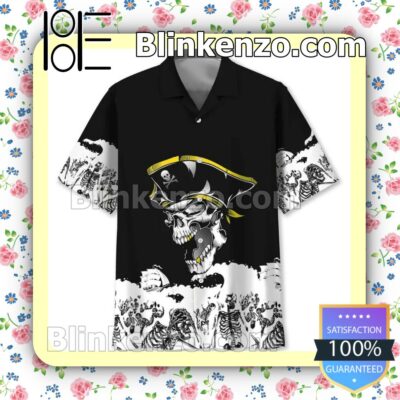 Pirate Skull Aloha Summer Shirt