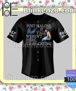 Free Post Malone 2023 Tour If Y'all Weren't Here I'd Be Crying Hip Hop Jerseys