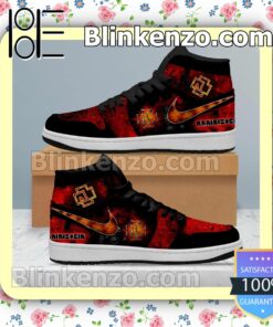 Rammstein Band Logo Red Abstract Nike Men's Basketball Shoes