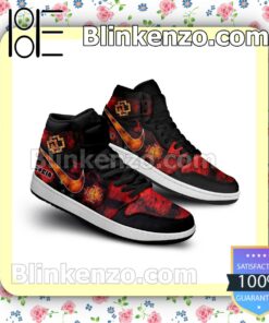 Rammstein Band Logo Red Abstract Nike Men's Basketball Shoes b