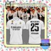 Real Madrid Champions Benzema 25 Fan White Shirts