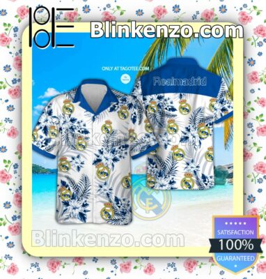 Real Madrid UEFA Beach Aloha Shirt