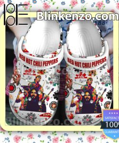 Red Hot Chili Peppers Color Art Fan Crocs Shoes