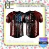 Shinedown Cause I Was Sent To Warn You Skull American Flag Hip Hop Jerseys