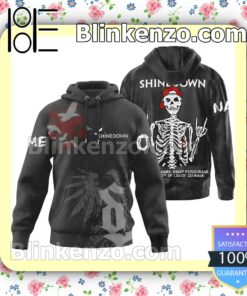 Shinedown Skeleton Don't Get Angry Don't Discourage Take A Shot Of Liquid Courage Personalized Jacket Polo Shirt b