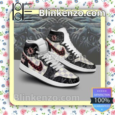 Slipknot Band Louis Vuitton Nike Men's Basketball Shoes