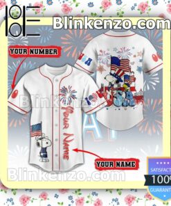 Snoopy Happy Independence Day Usa Personalized Hip Hop Jerseys