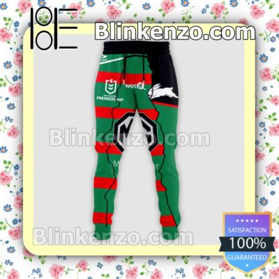 South Sydney Rabbitohs Nrl Mg Motor Pullover Jacket Sweatpants Set