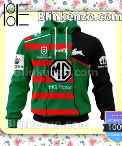 South Sydney Rabbitohs Nrl Mg Motor Pullover Jacket Sweatpants Set a