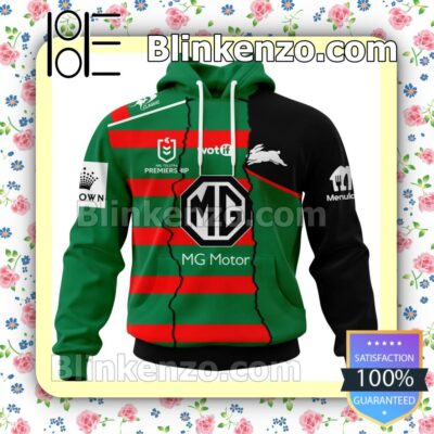 South Sydney Rabbitohs Nrl Mg Motor Pullover Jacket Sweatpants Set a