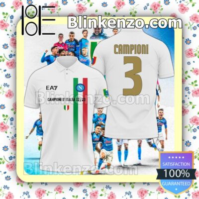 Ssc Napoli Campioni D'italia Jacket Polo Shirt x