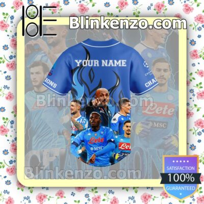 Handmade Ssc Napoli Champions Hip Hop Jerseys