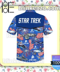 Star Trek American Flag Men Summer Shirt a