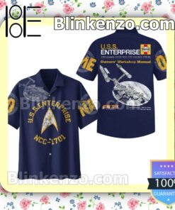 Best Star Trek U.s.s. Enterprise Ncc-1701 Personalized Men Summer Shirt