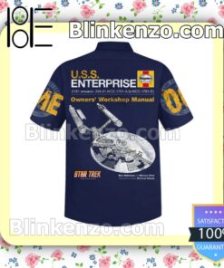 Beautiful Star Trek U.s.s. Enterprise Ncc-1701 Personalized Men Summer Shirt