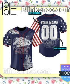 Star Wars Millennium Falcon American Flag Personalized Hip Hop Jerseys